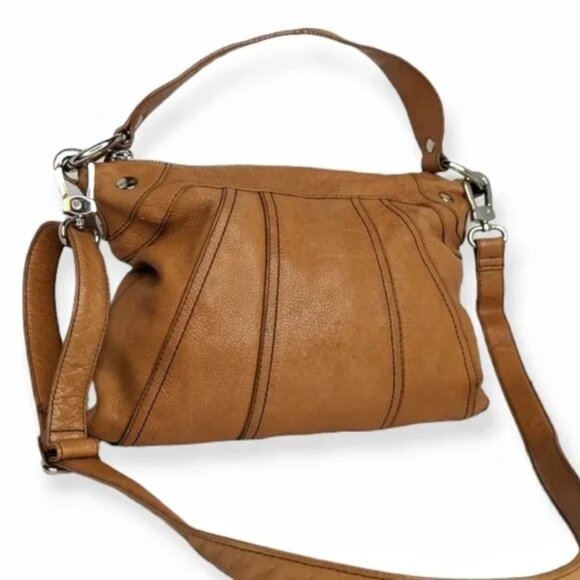 Hobo Leather Convertible Crossbody Shoulder Bag - Picture 1 of 16